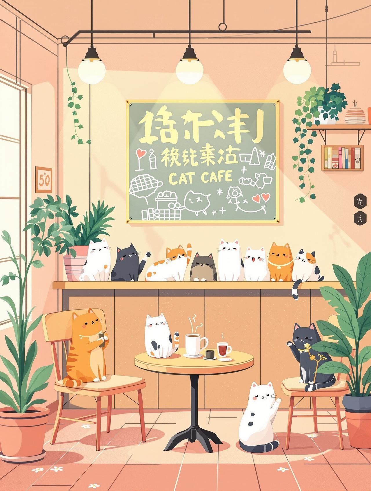 漫剧工场 - 猫咪咖啡馆 - 温情日常动漫短剧封面